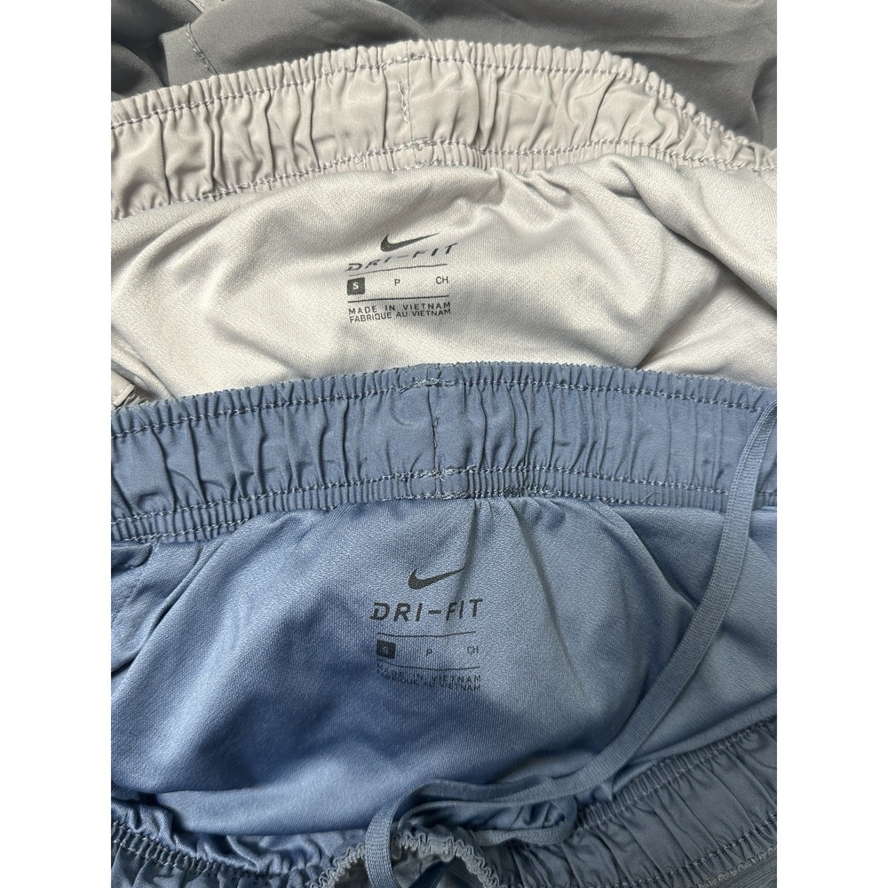 Two Pair Nike Dri-Fit Running Shorts Gray and Blue, Sz: S (b46) - Picture 3 of 5